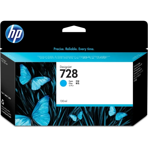 Tusz HP niebieski HP 728, HP728=F9J67A, 130 ml