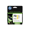 HP Zestaw 3 żółtych wkładów atramentowych 712 DesignJet 29 ml