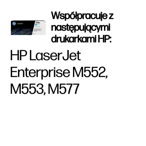 Toner HP niebieski HP 508A, HP508A=CF361A, 5000 str.