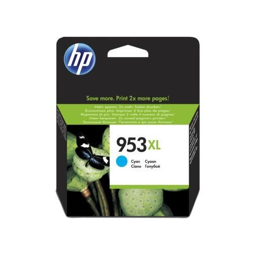Tusz HP niebieski HP 953XL, HP953XL=F6U16AE, 1600 str.,20 ml.