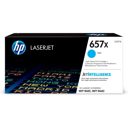 LASERJET TONER CRTG/657X HIGH YIELD CYAN