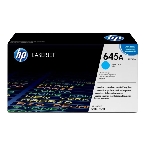 HP 645A oryginalny wkład z błękitnym tonerem LaserJet