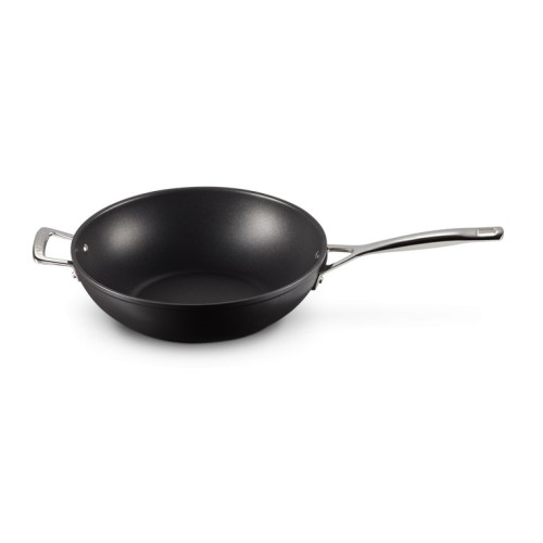 Le Creuset hartowany nieprzywierający Stir-Fry srebrny 30cm