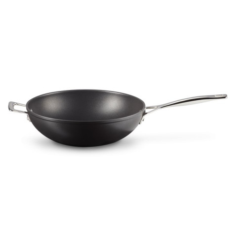 Le Creuset hartowany nieprzywierający Stir-Fry srebrny 30cm
