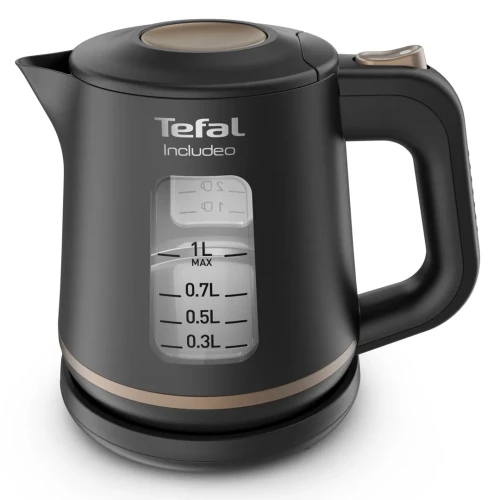 Czajnik elektryczny Tefal Includeo KI5338 1L 2400W Czarny