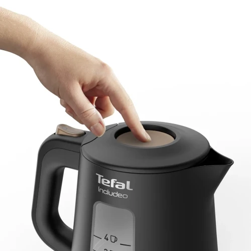 Czajnik elektryczny Tefal Includeo KI5338 1L 2400W Czarny