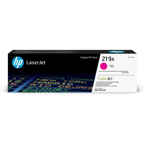 HP 219A oryginalny wkład z purpurowym tonerem LaserJet, 1200 stron, 0 stron, Purpurowy, 1 szt.