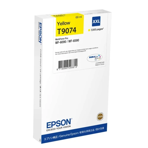 Tusz Epson WF-6xxx XXL Ink Yellow T90744N