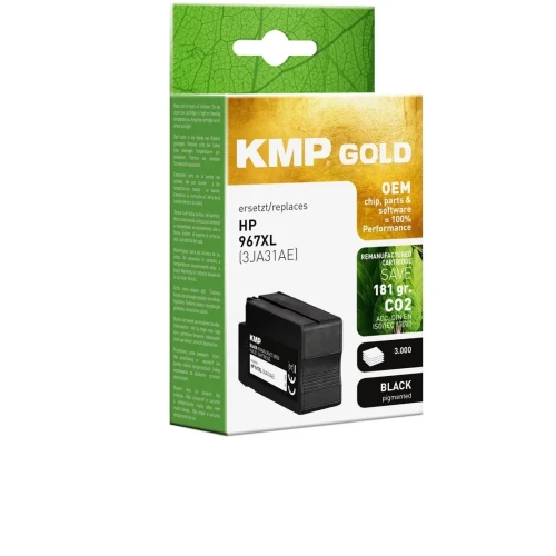 KMP GOLD Patrone HP 967XL (3JA31AE) black 3000 S. remanufactured