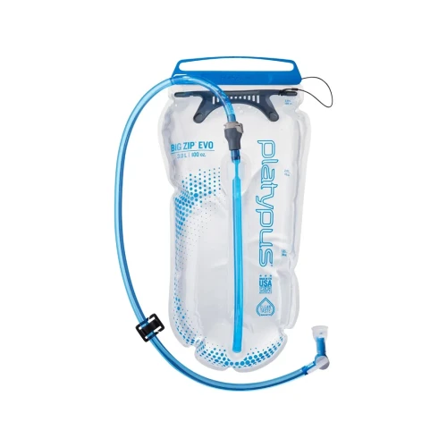 Platypus BIG ZIP Codzienne użytkowanie 3000 ml Polietylen, Silikon Niebieski, Przezroczysty