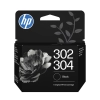 HP Zestaw 2 trójkolorowych/czarnych tuszów 302/304