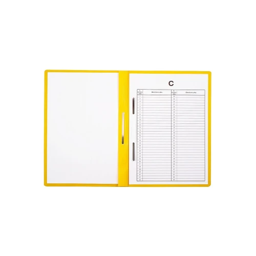 Skoroszyt A4 żółty PVC PCW Biurfol