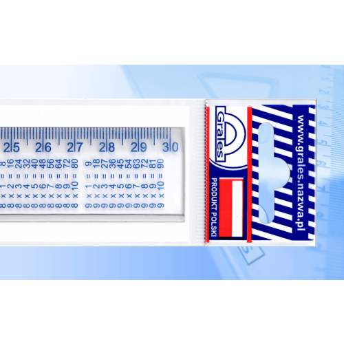 Linijka plastikowa 30cm Grales (L30 T)