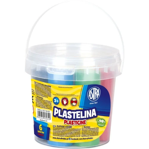 Plastelina 6 kol. mix Astra