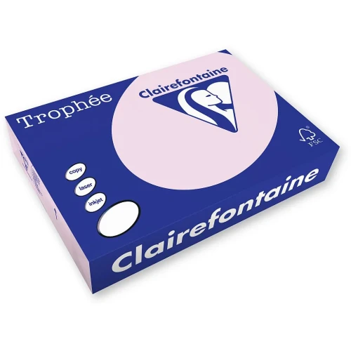 Papier kolorowy A4 kolorowy różowy 250k. 160g Trophee (xca42634)