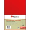 Karton do bindowania A4 błyszczący - chromolux czerwony 250g Titanum