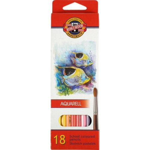 Kredki akwarelowe 3717 18 kol. Koh-I-Noor