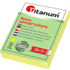 Notes samoprzylepny (karteczki) żółty 100k [mm:] 38x51 Titanum (S-2005)