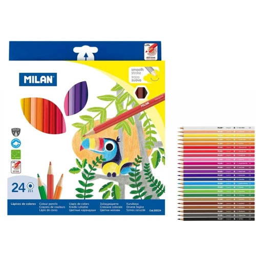 Kredki ołówkowe 24 kol. Milan (80024)