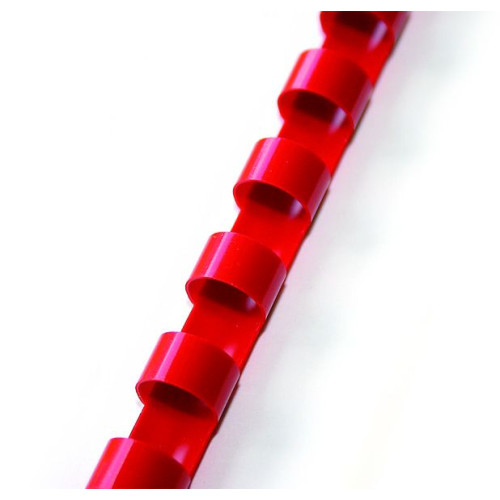 Grzbiety do bindowania A4 czerwony plastik śr. 45mm Argo (405084)