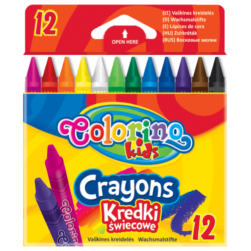 Kredki świecowe Colorino 12 kol. Patio (11138)