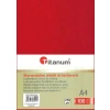 Karton do bindowania A4 skóropodobny czerwony 250g Titanum
