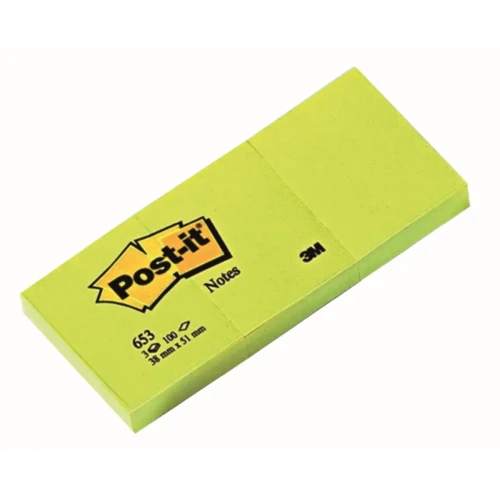 Notes samoprzylepny (karteczki) żółty 300k [mm:] 38x51 Post-It