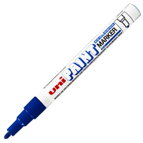 Marker olejowy wkład niebieski 0,8-1,2mm okrągła końcówka Uni (PX-21)