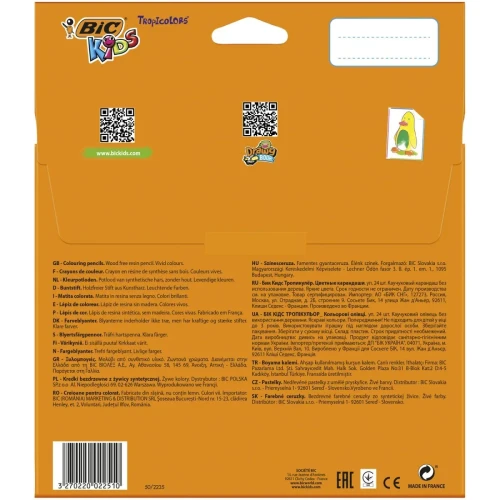 Kredki ołówkowe Tropicolors 2 24 kol 24 kol. Bic Kids (832568)