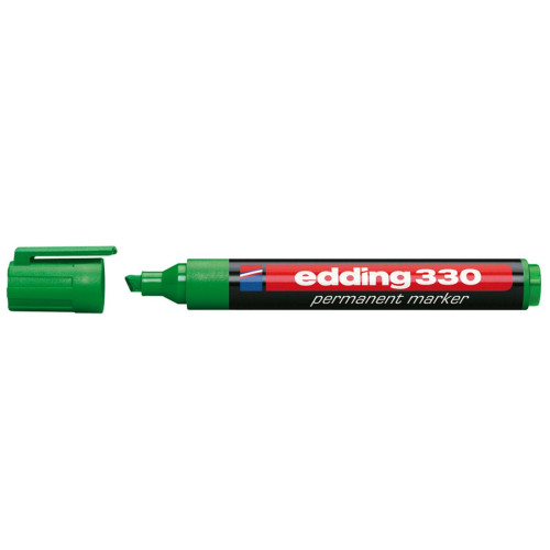 Marker permanentny wkład zielony 1,0-5,0mm ścięta końcówka Edding