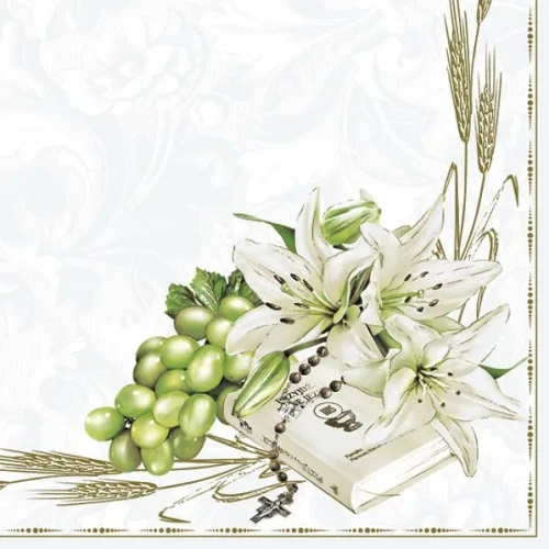 Serwetki komunia mix bibuła [mm:] 330x330 Pol-mak (SL ko)
