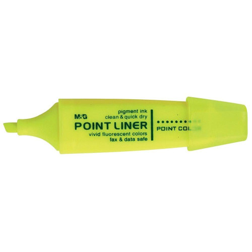Zakreślacz Point Liner zapachowy wkład żółty 1,0-4,0mm M&G (AHM21572)