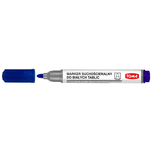 Marker suchościeralny 266 wkład niebieski 2,0mm okrągła końcówka Toma (TO-266 1 2)