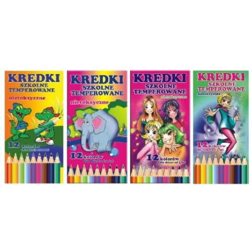 Kredki ołówkowe 12 kol. Sdm