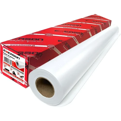 Papier do plotera biały 80g 590mm 50m Emerson (rp0594050wk80)