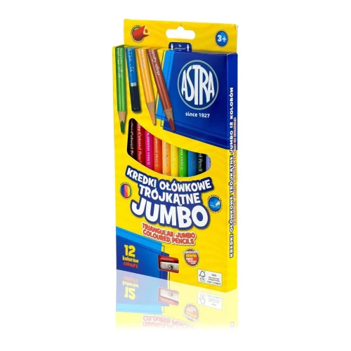 Kredki ołówkowe Jumbo 12 kol. Astra (312110007)