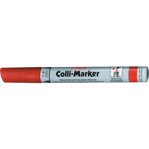 Marker permanentny Colli-Marker 9566738 wkład czerwony 1,0-4,0mm okrągła końcówka Herlitz (400202807)