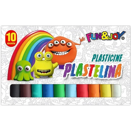 Plastelina 10 kol. mix Fun&Joy (220438)