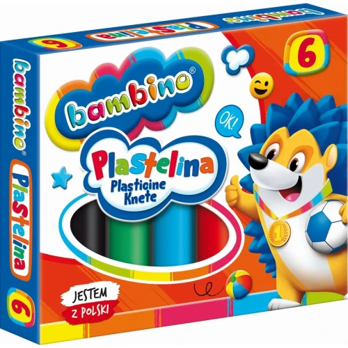 Plastelina 6 kol. BAMBINO mix St.Majewski