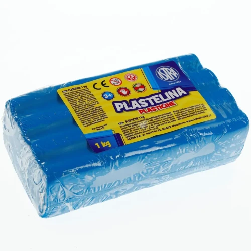 Plastelina 1 kol. niebieska 100g Astra