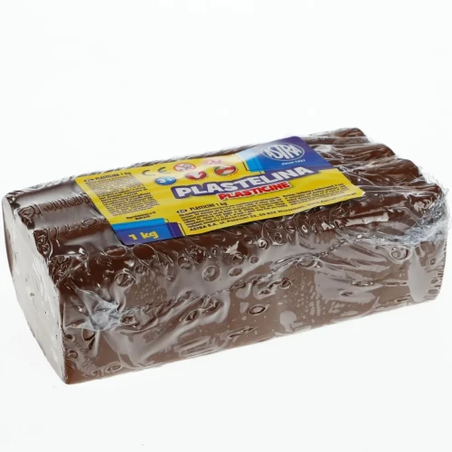 Plastelina 1 kol. brązowa 1000g Astra