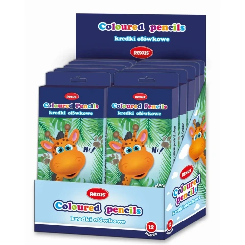 Kredki ołówkowe 12 kol. Rexus (603542)
