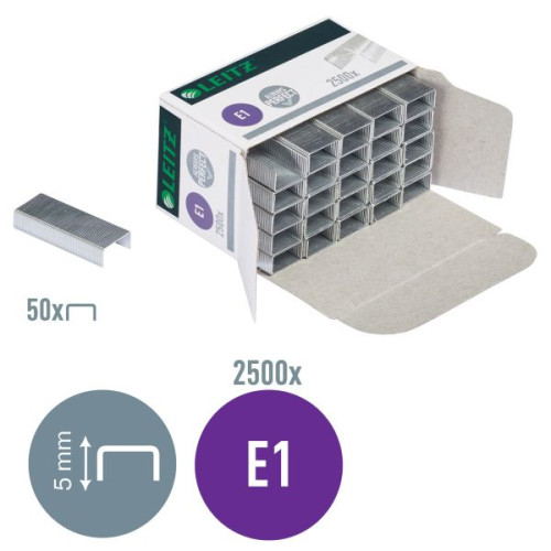 Zszywki e1 do zszywaczy elektrycznych NS 10E 2500 szt Leitz (55680000)