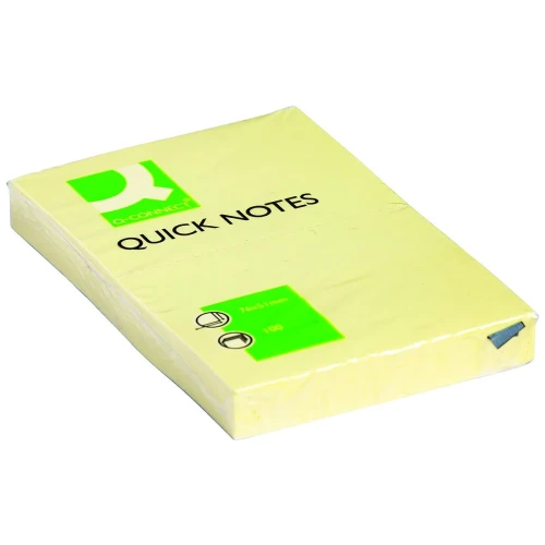 Notes samoprzylepny (karteczki) żółty 100k [mm:] 51x76 Q-Connect (KF10501)