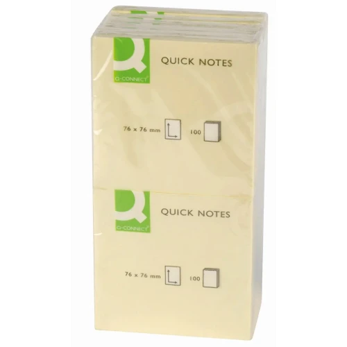 Notes samoprzylepny (karteczki) żółty 100k [mm:] 76x76 Q-Connect (KF10502)