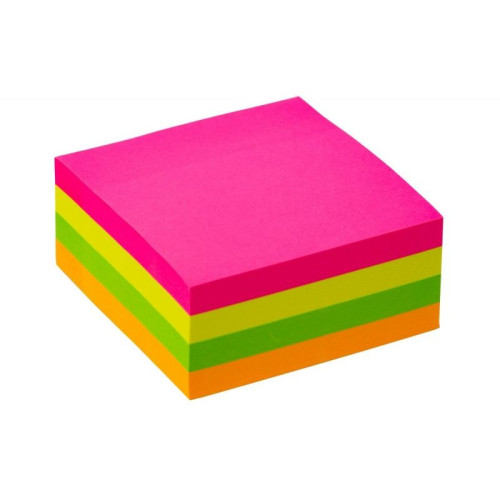 Notes samoprzylepny (karteczki) neonowe neonowy 320k [mm:] 76x76 Q-Connect (KF10497)