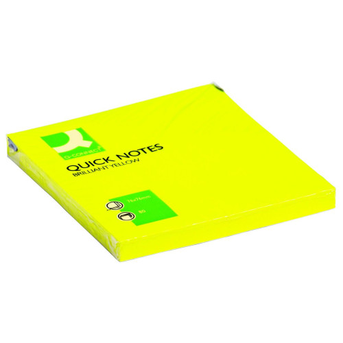 Notes samoprzylepny (karteczki) żółte 80k [mm:] 76x76 Q-Connect (KF10514)
