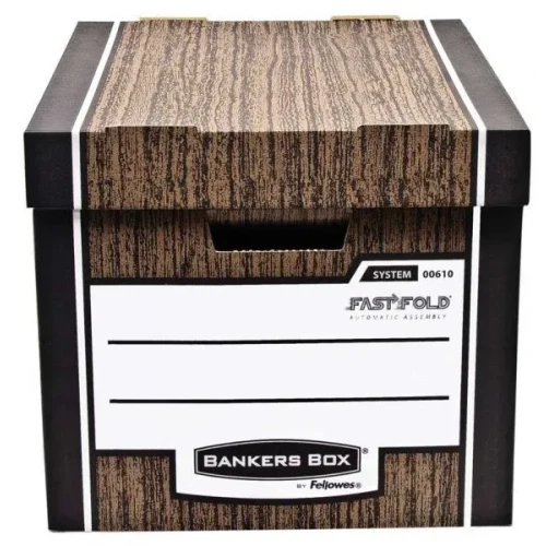 Pudło archiwizacyjne A4 Woodgrain brązowy tektura [mm:] 325x258x 385 Fellowes (0061001)