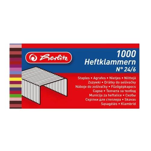 Zszywki 24/6 8760514 1000 szt Herlitz (300000606)