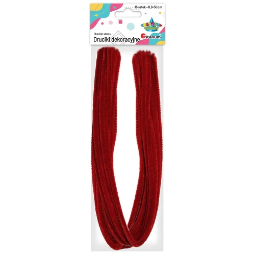 Drucik Craft-Fun Sereis kreatywny kolor: czerwony 500mm 15 szt Titanum (283055)